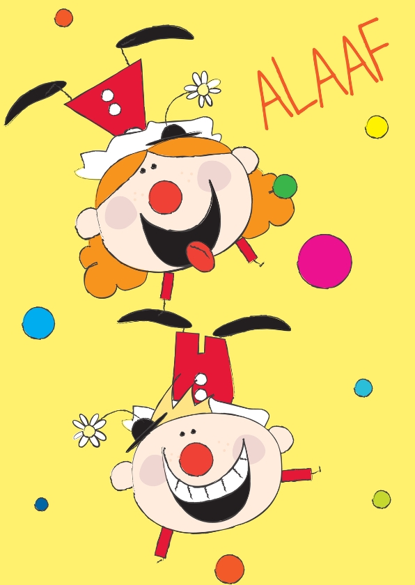 Carnavalskaarten - Alaaf clowns