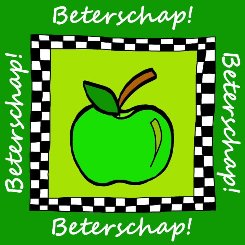 Beterschapskaarten - Beterschap appeltje
