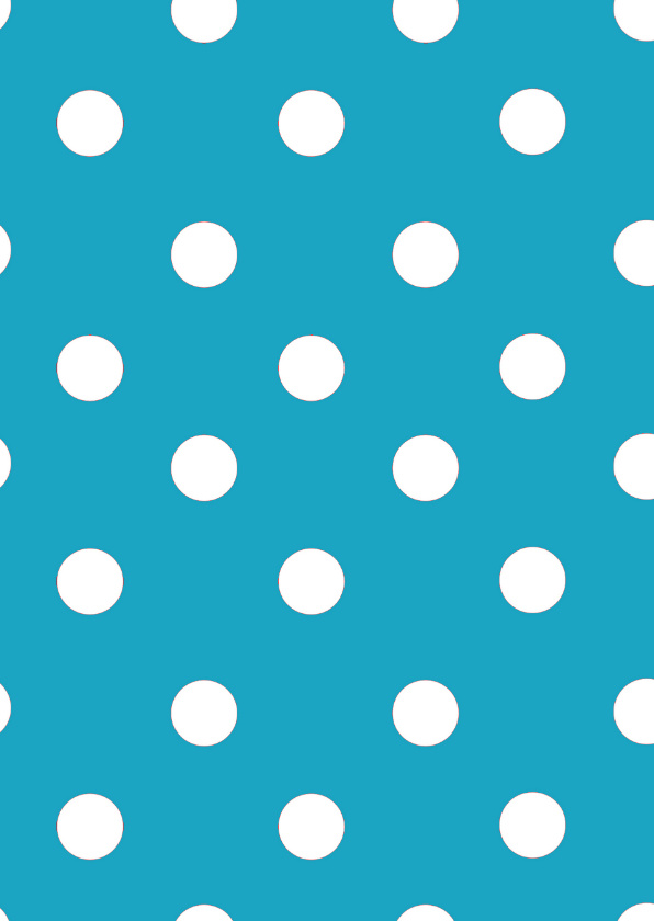 Ansichtkaarten - blauw met witte stippen ans