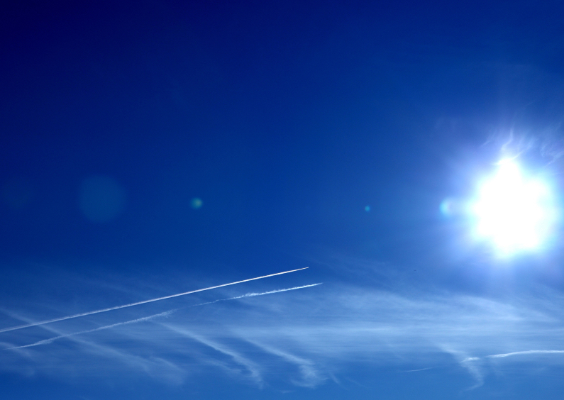 Fotokaarten - Blauwe winter lucht