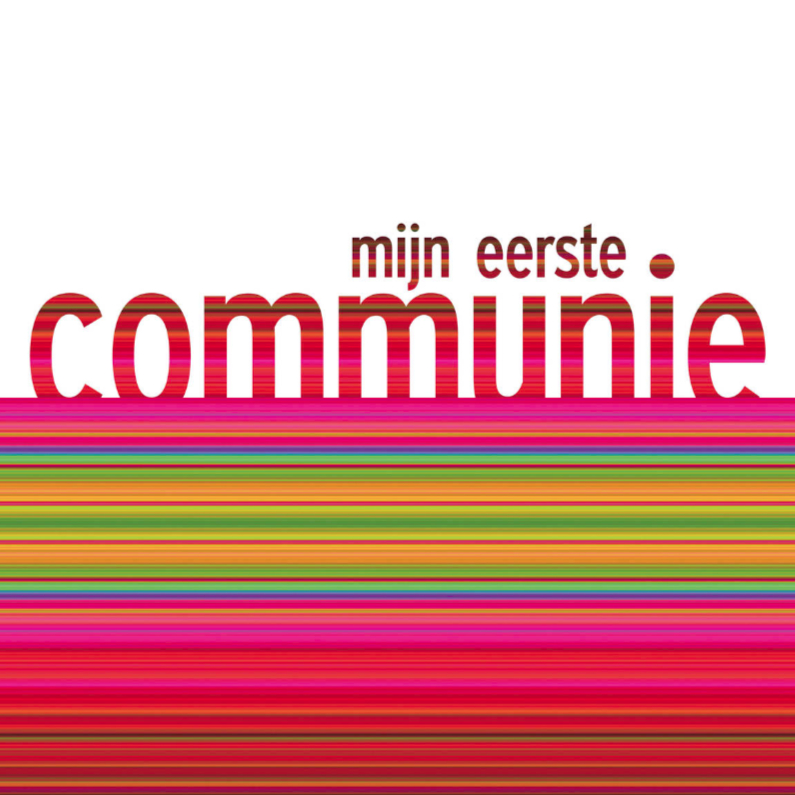 Communiekaarten - communie kleurbanen 2