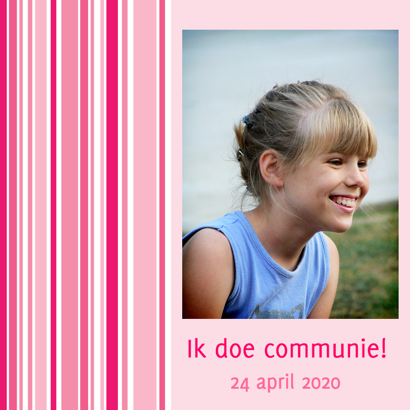 Communiekaarten - Communiekaart voor de eerste communie