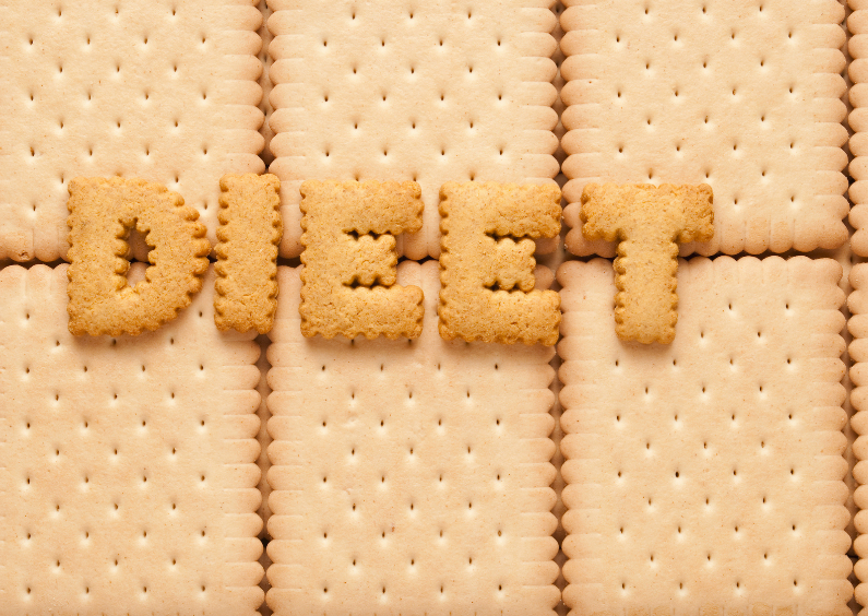 Fotokaarten - Dieet gemaakt van koekjes