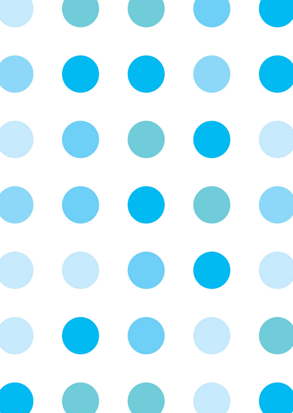Ansichtkaarten - Dots blauw