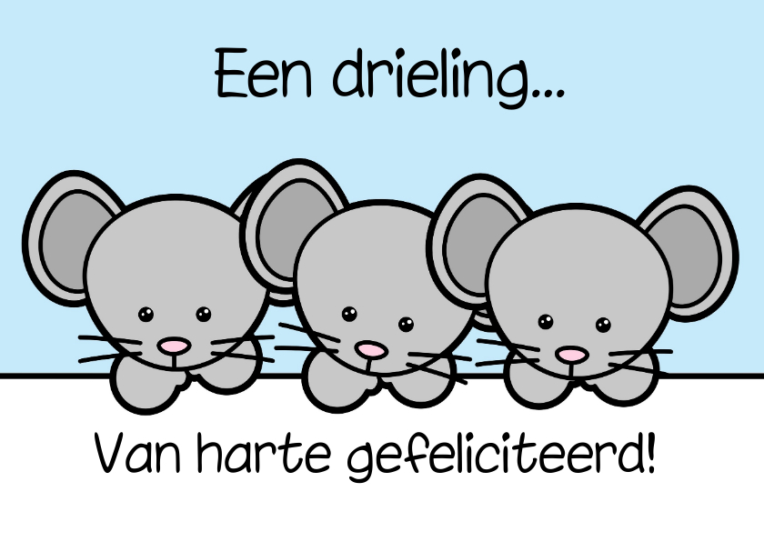 Geboortekaartjes - Een drieling by GIJNig