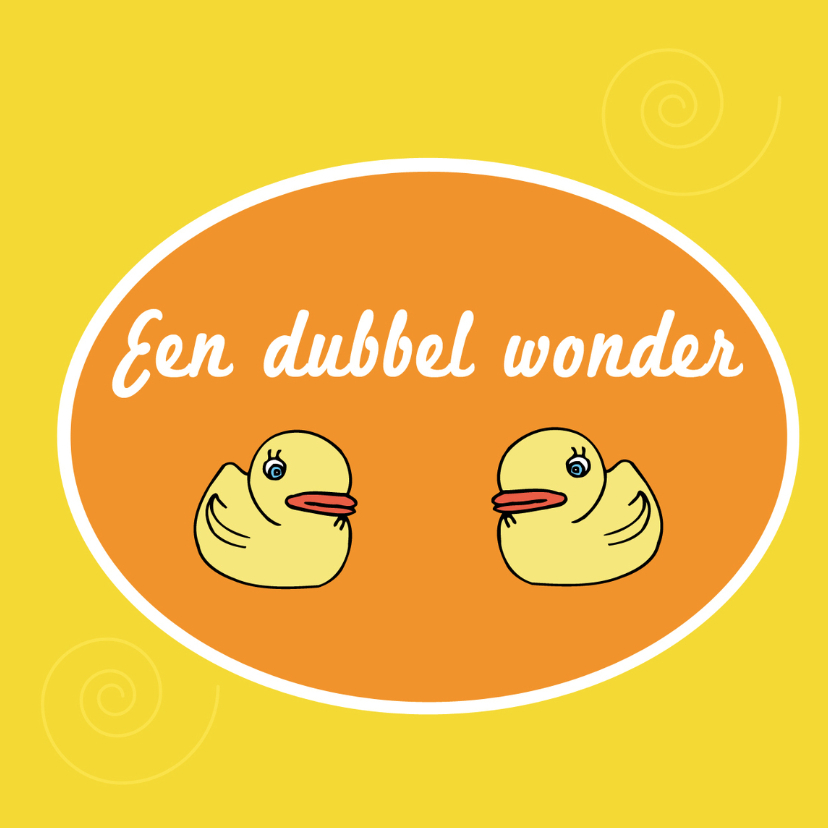 Felicitatiekaarten - Een dubbel wonder