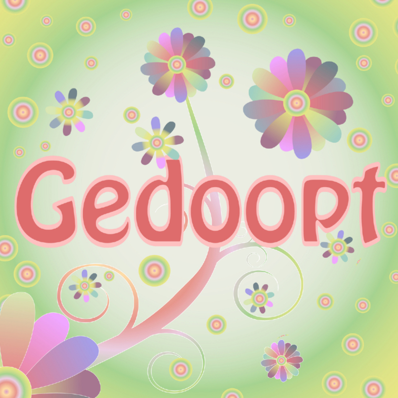 Doopkaarten - flowerpower-gedoopt