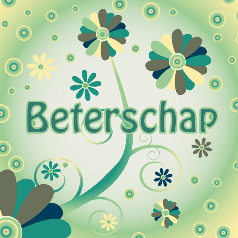 Beterschapskaarten - flowerpower2 beterschap