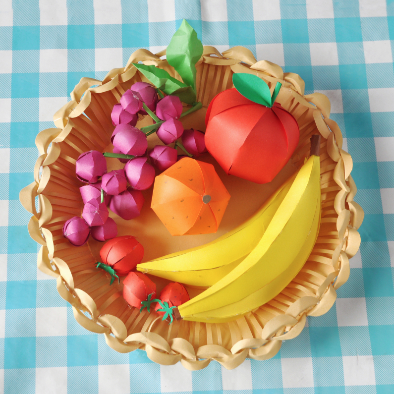 Beterschapskaarten - fruitmand vierkant