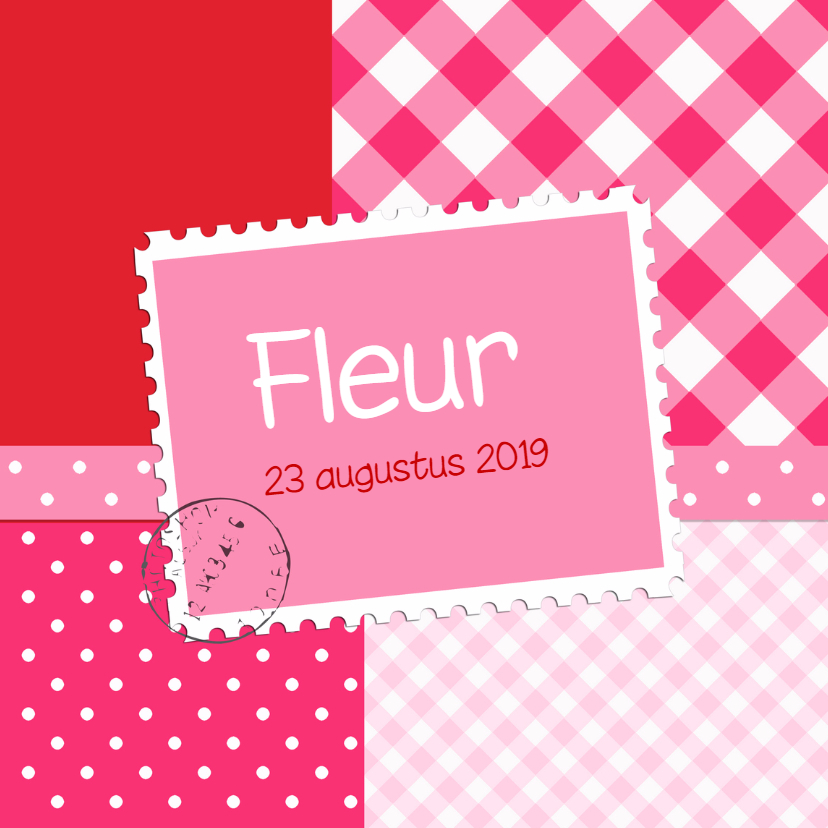 Geboortekaartjes - Geboortekaartje Fleur RS