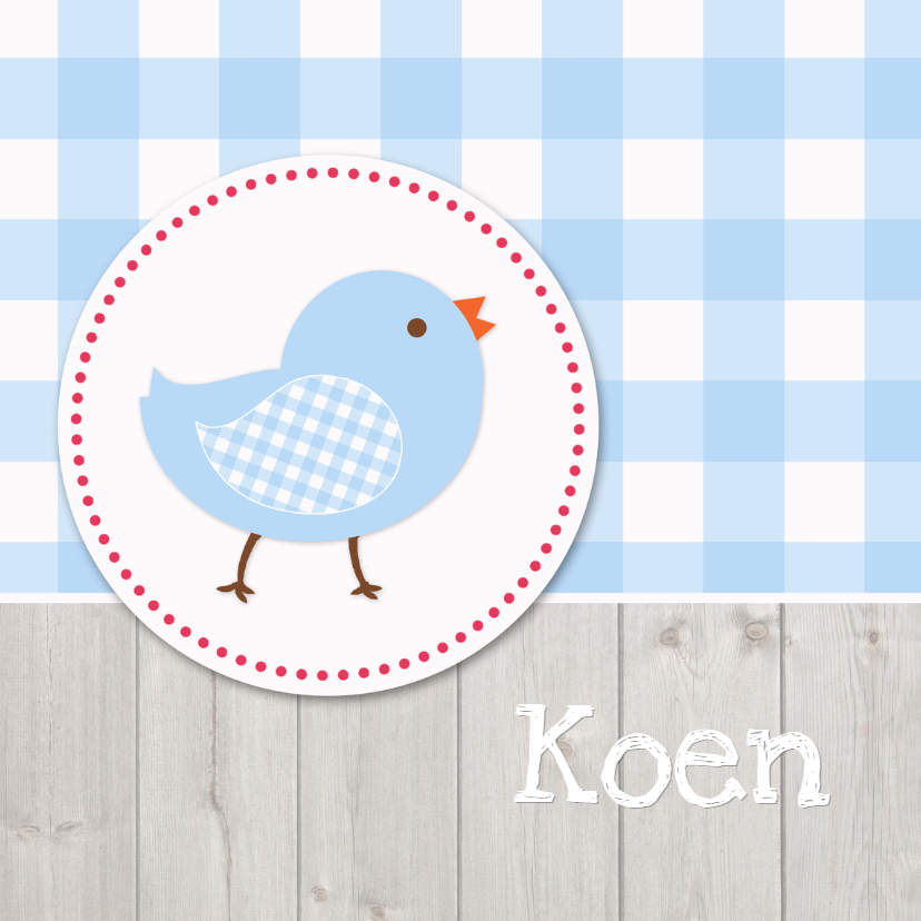 Geboortekaartjes - Geboortekaartje Koen MB