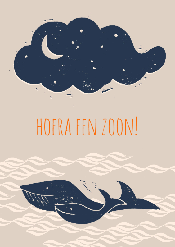 Geboortekaartjes - Hoera een zoon