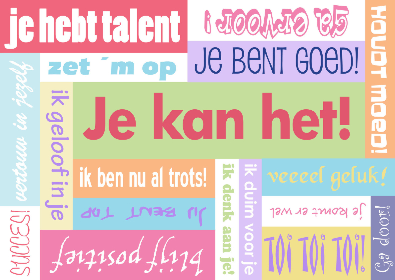 Coachingskaarten - Je kan het