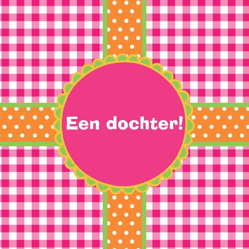 Felicitatiekaarten - JippieJippie een dochter 006