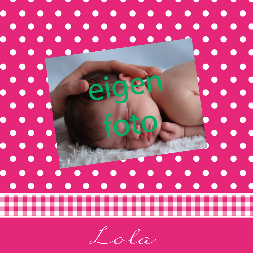 Geboortekaartjes - JippieJippie geboortekaartje 014 foto