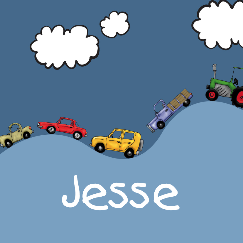 Geboortekaartjes - Jongen geboortekaartje auto