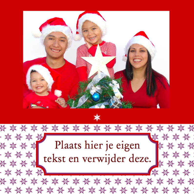 Kerstkaarten - Kerstkaart met eigen tekst en foto