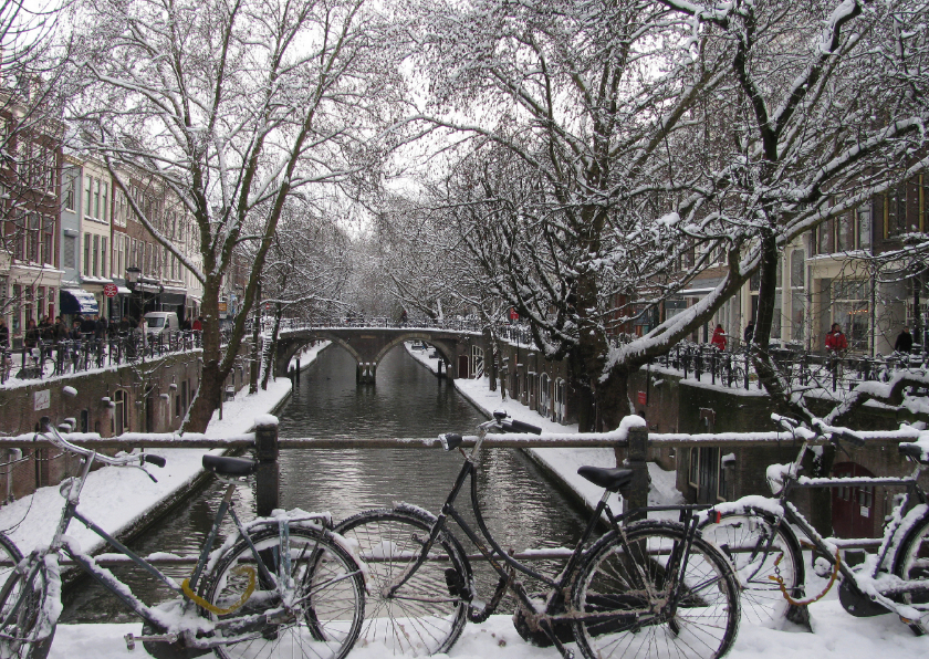 Kerstkaarten - Kerstkaart Oude Gracht Utrecht