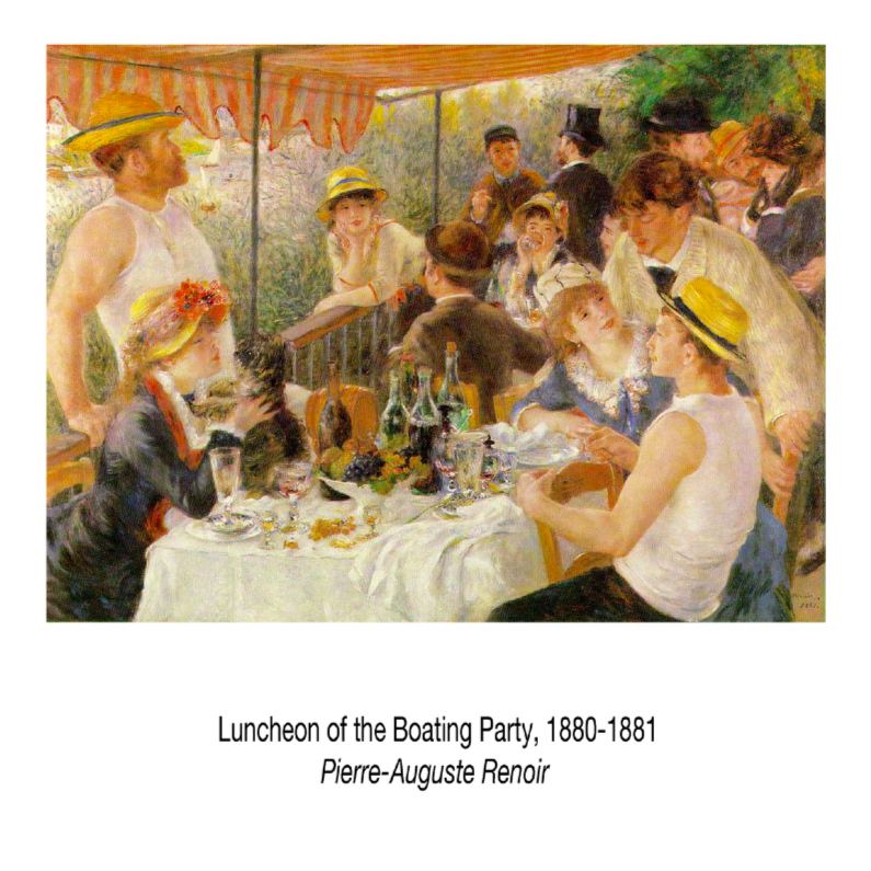 Kunstkaarten - Luncheon of the boating party