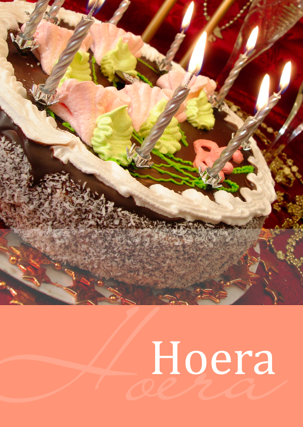 Felicitatiekaarten - Moments kaart Hoera