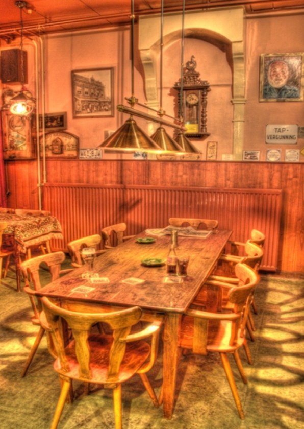 Ansichtkaarten - Old Cafe HDR