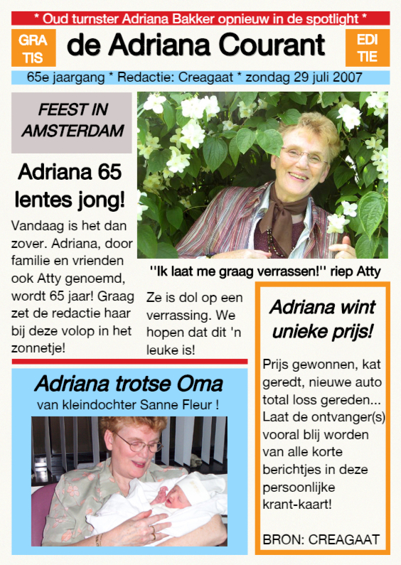 Felicitatiekaarten - Persoonlijke Krant
