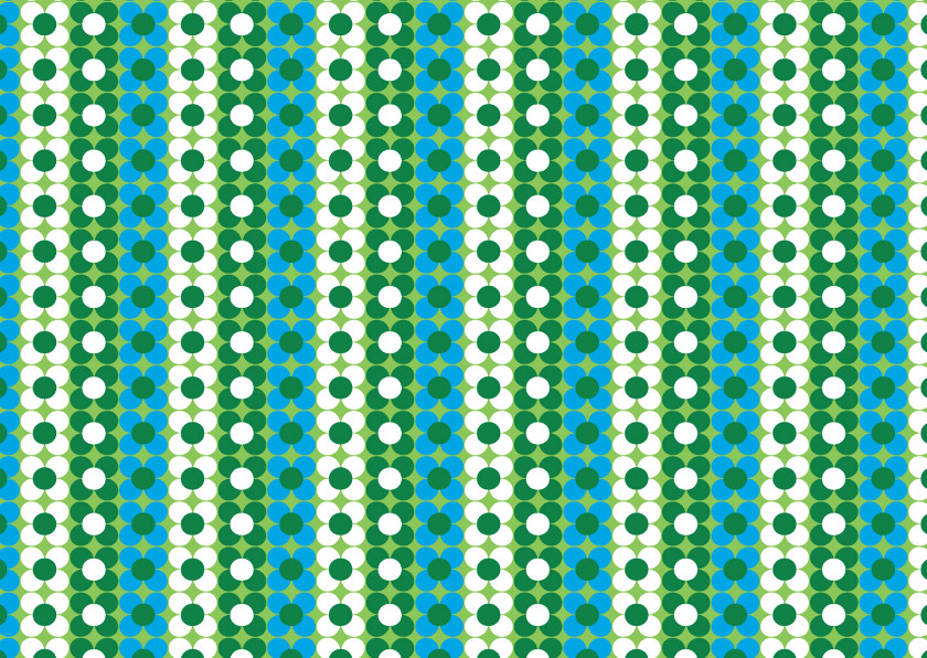 Ansichtkaarten - retro bloem patroon