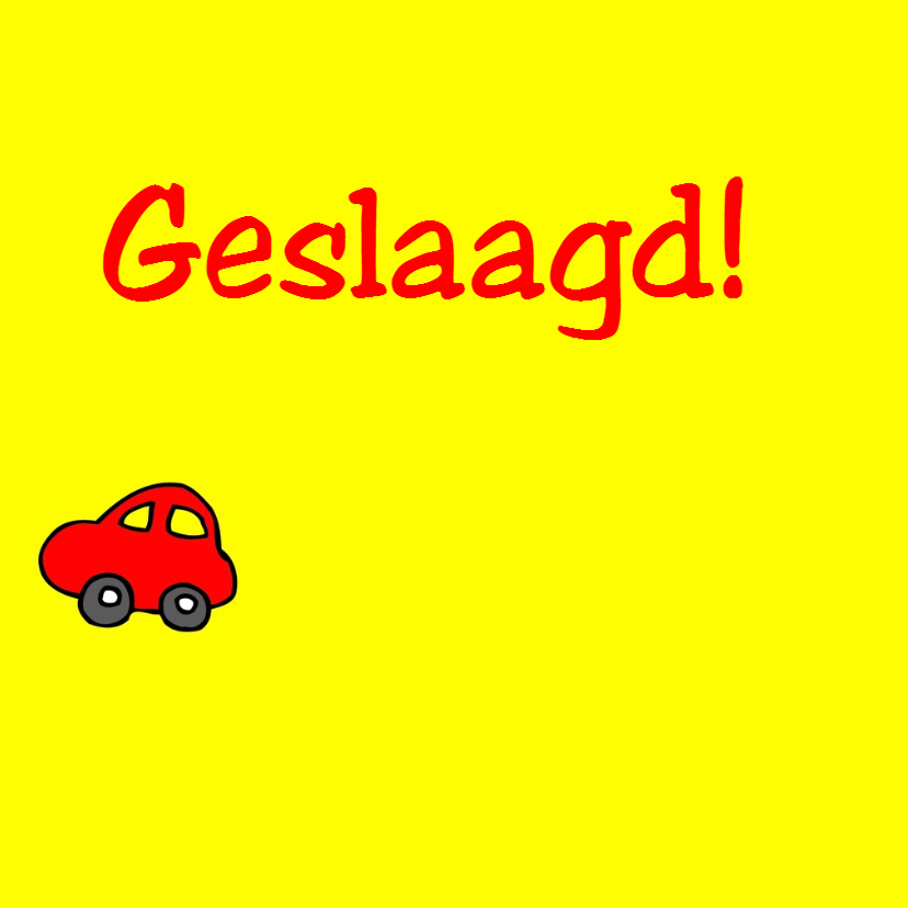 Geslaagd kaarten - Rijbewijs