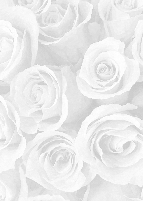 Rouwkaarten - Rouwkaart olieverf rozen