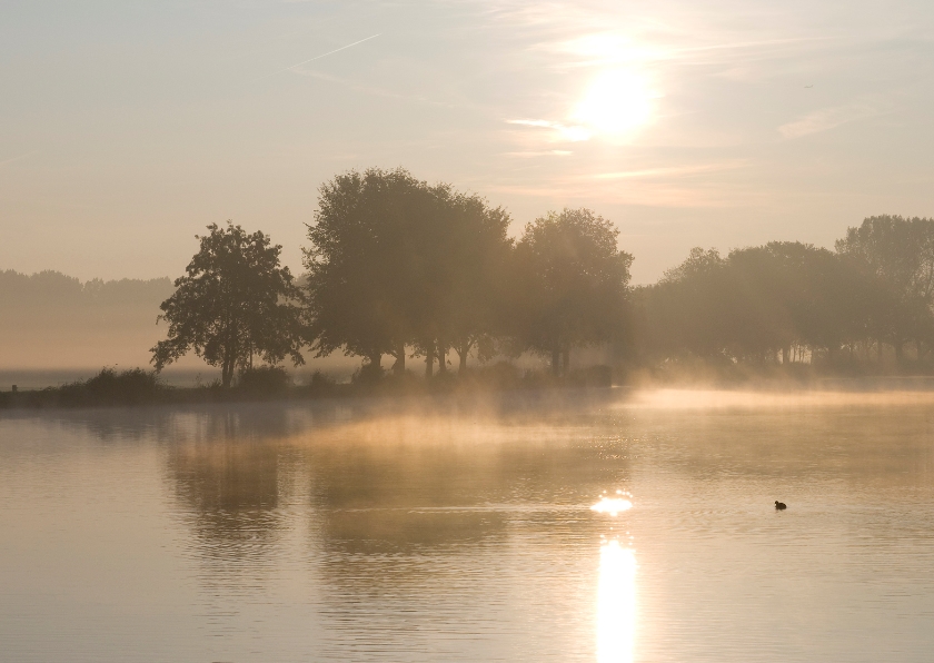 Ansichtkaarten - Zonsopkomst boven water