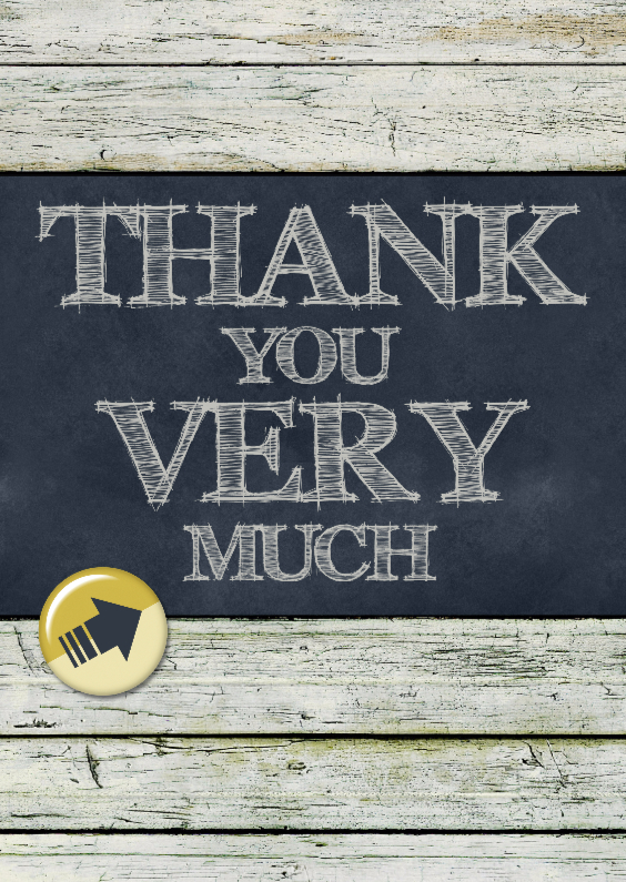 15256 Thank you very much - Bedankkaartjes Bedankkaartjes - 15256 Thank you very much