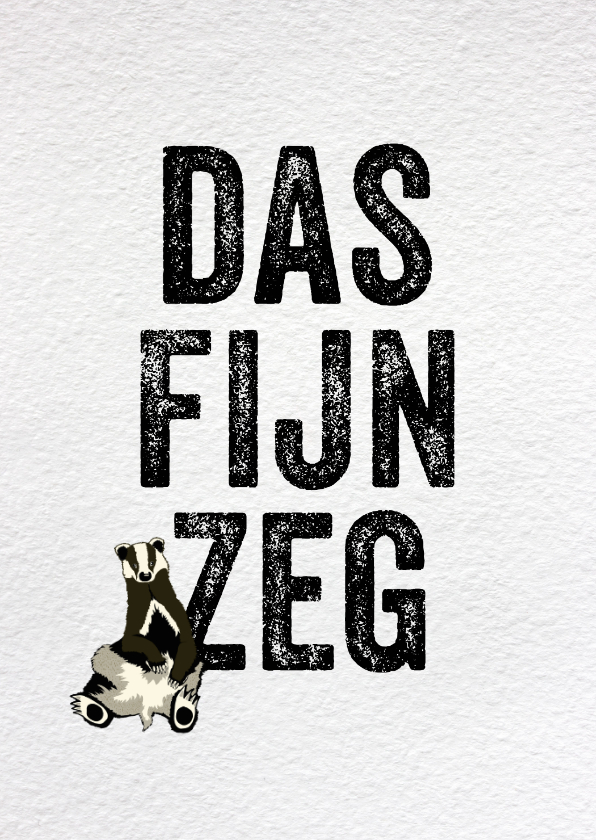 Bedankkaartjes - Bedankkaart 'Das fijn zeg'