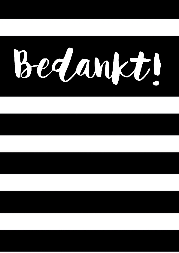 Bedankkaartje: Bedankt - Bedankkaartjes Bedankkaartjes - Bedankkaartje: Bedankt