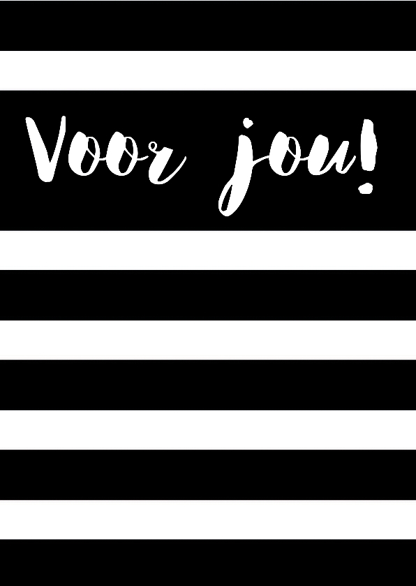 Bedankkaartje: Voor jou - Bedankkaartjes Bedankkaartjes - Bedankkaartje: Voor jou