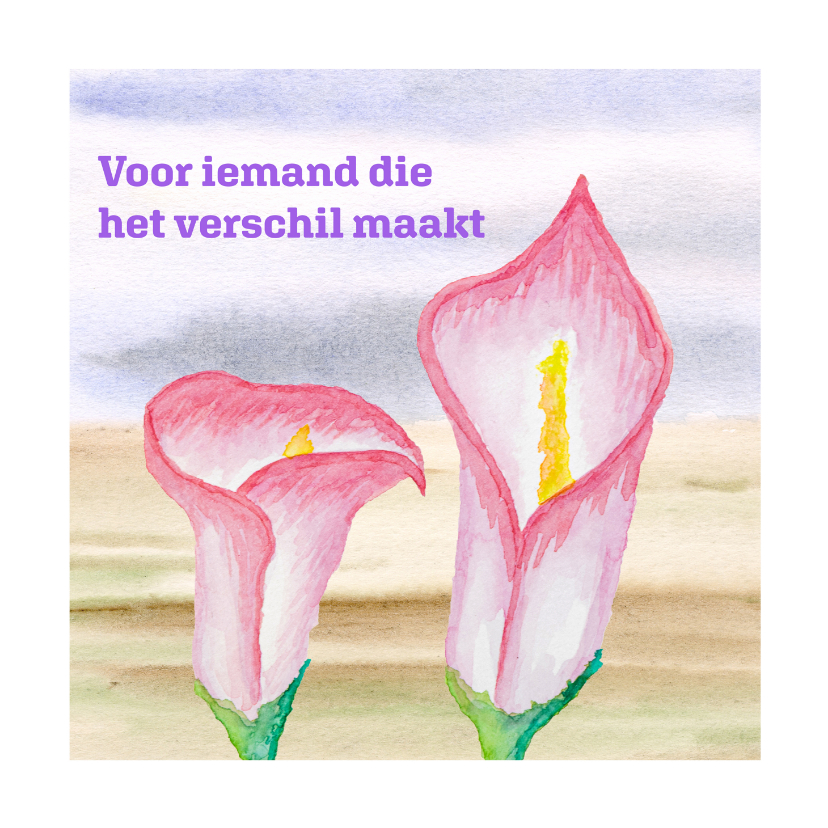 Bedankkaartjes - Steun lokale politici - Bloem - Bedankkaartjes Bedankkaartjes - Bedankkaartjes - Steun lokale politici - Bloem