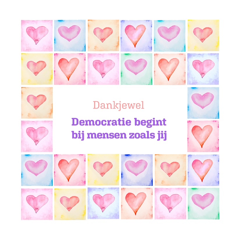 Bedankkaartjes - Steun lokale politici - Bedankkaartjes Bedankkaartjes - Bedankkaartjes - Steun lokale politici