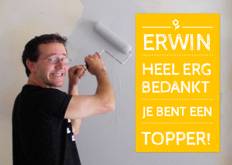 Bedankt kaart letters Eigen Foto - Bedankkaartjes Bedankkaartjes - Bedankt kaart letters Eigen Foto