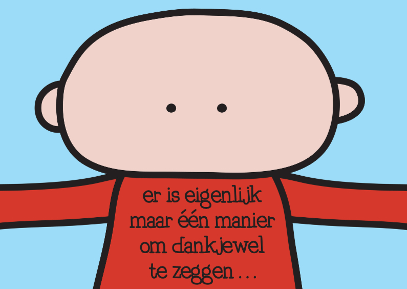 Bedankt Knuffel - Bedankkaartjes Bedankkaartjes - Bedankt Knuffel