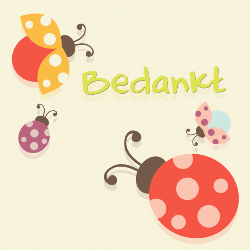 Bedankt l - Bedankkaartjes Bedankkaartjes - Bedankt l