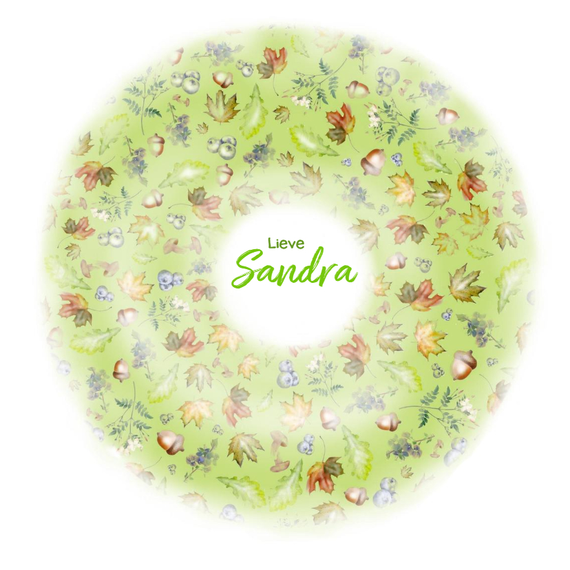 Bedankt - natuur cirkel - Bedankkaartjes Bedankkaartjes - Bedankt - natuur cirkel