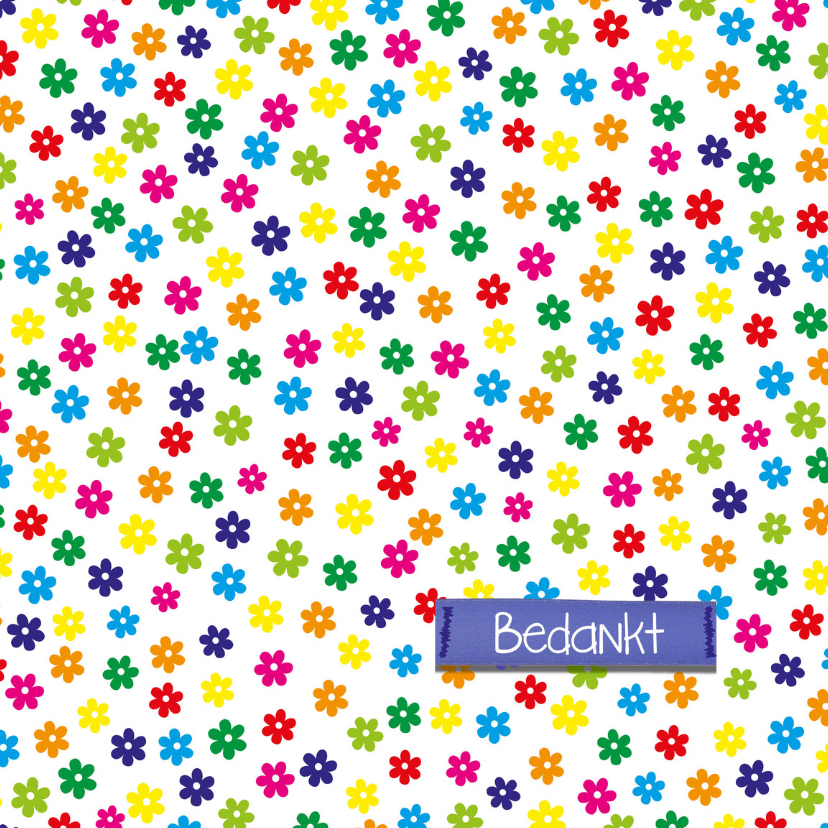 bedankt veel bloemen -BF - Bedankkaartjes Bedankkaartjes - bedankt veel bloemen -BF