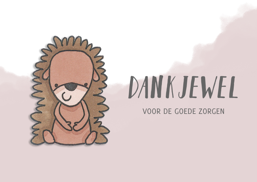 Bedankkaartjes - Dankjewel voor de goede zorgen