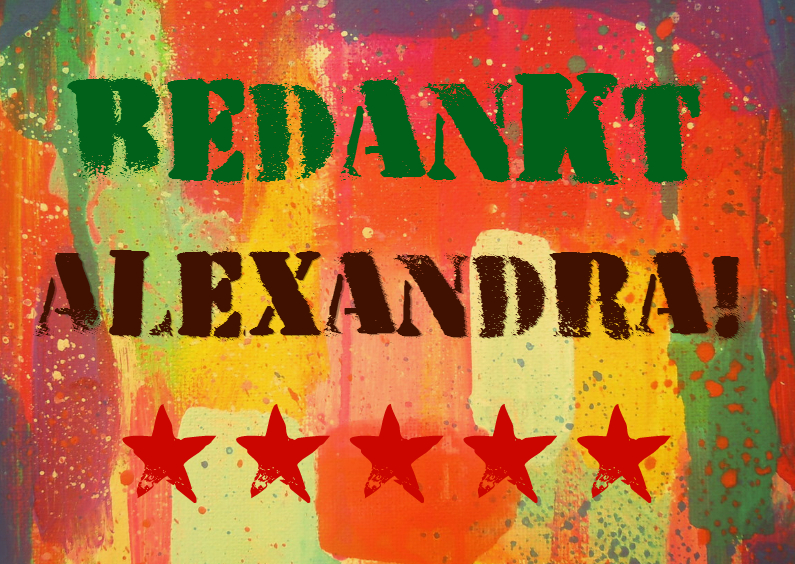 Retro bedankt - Bedankkaartjes Bedankkaartjes - Retro bedankt