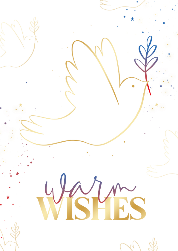 Warm wishes verschilmakers wit Engelstalig - Bedankkaartjes Bedankkaartjes - Warm wishes verschilmakers wit Engelstalig