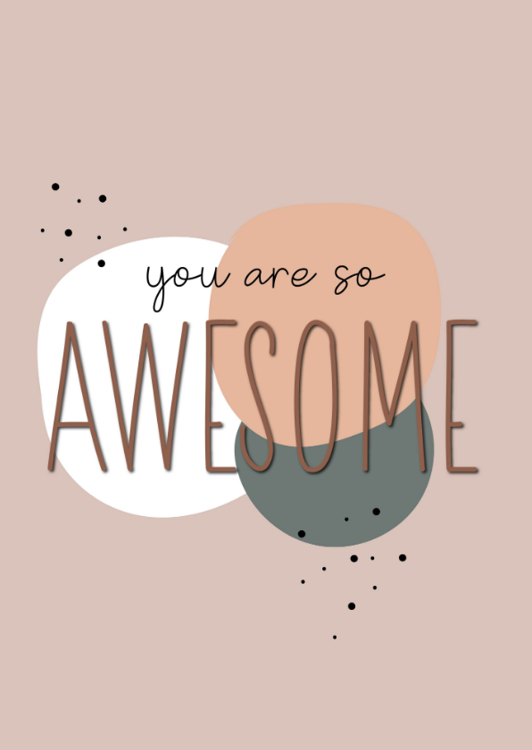 Bedankkaartjes - You are so awesome 