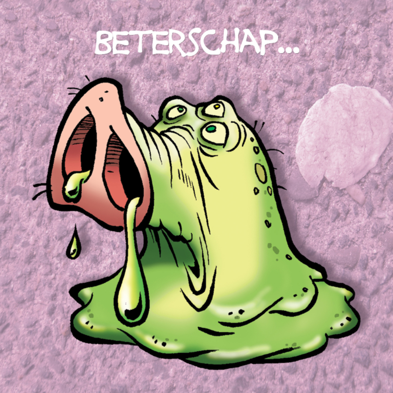 Beterschap Monsters groen - Beterschapskaarten Beterschapskaarten - Beterschap Monsters groen