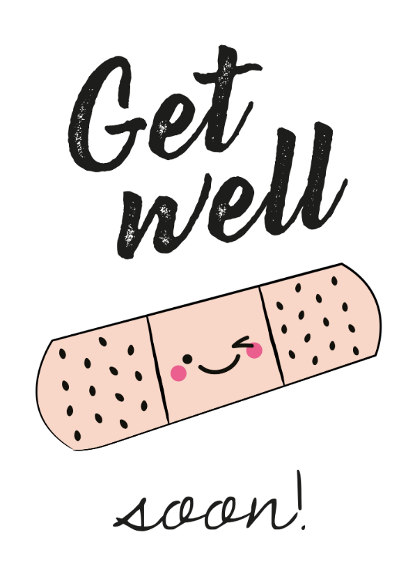 Beterschap Get well soon kaartje - Beterschapskaarten Beterschapskaarten - Beterschap Get well soon kaartje