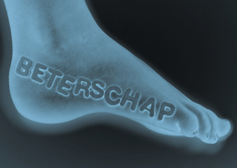 BETERSCHAP op voet - rontgen - Beterschapskaarten Beterschapskaarten - BETERSCHAP op voet - rontgen