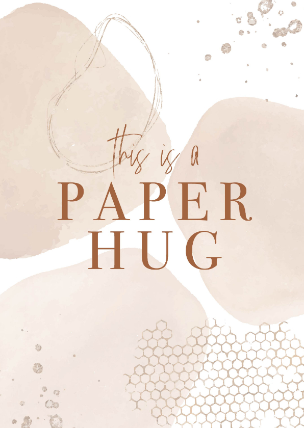 Beterschapskaarten - Beterschap , This is a paper hug