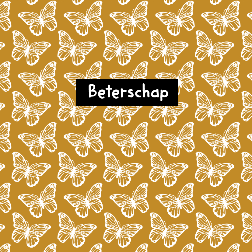 Beterschap vlinders - SV - Beterschapskaarten Beterschapskaarten - Beterschap vlinders - SV
